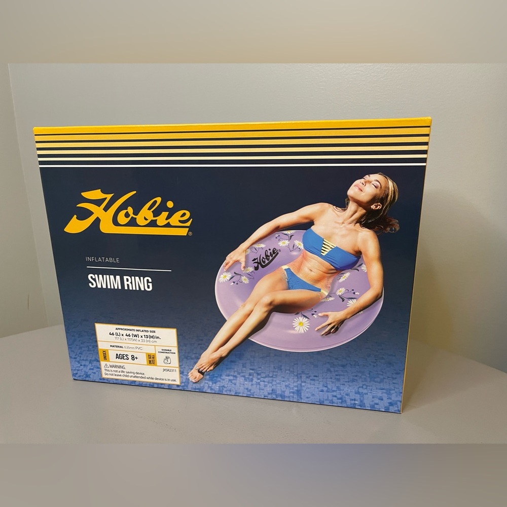 Hobie 46 Inch Purple Inflatable Swim Ring NIB Pool Float